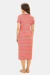 Amante Lounge Laze Dress - Coral Stripes — thumbnail 3